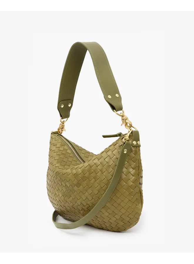 Moyen Messenger - Medium Woven Diagonal - Olive