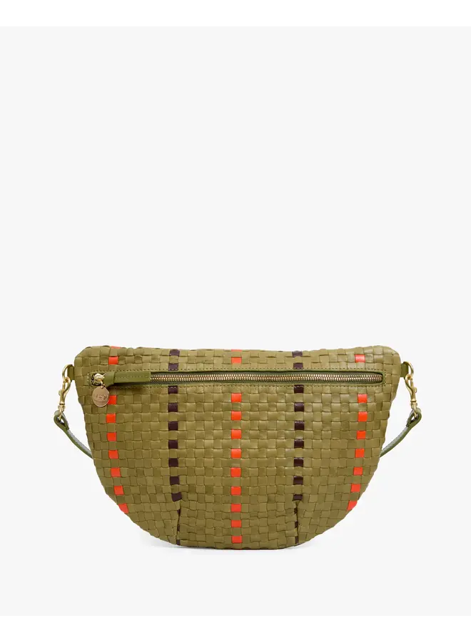 Grande Fanny - Woven Checker W/ Stripe - Olive