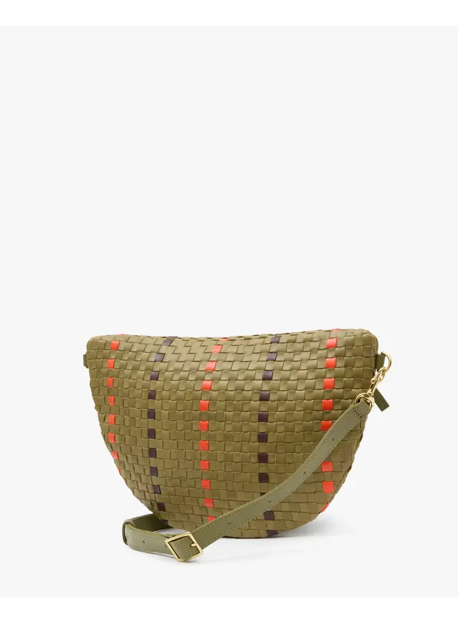 Grande Fanny - Woven Checker W/ Stripe - Olive