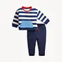 Navy Stripe French Terry Boys 2Pc Set