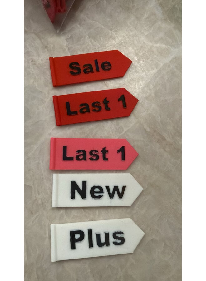 Dozen Hanger Tags -