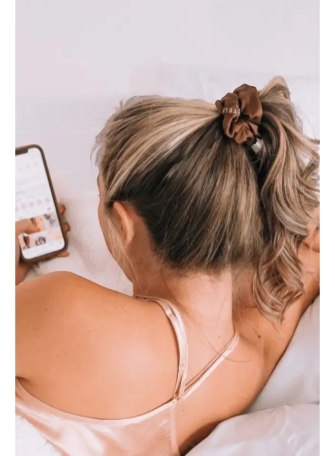 Silk Hair Scrunchie - Large -
