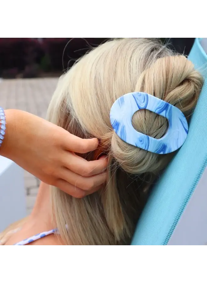 Flat Round Hair Clip - Medium