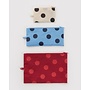 Flat Pouch Set - Polka Dot Mix