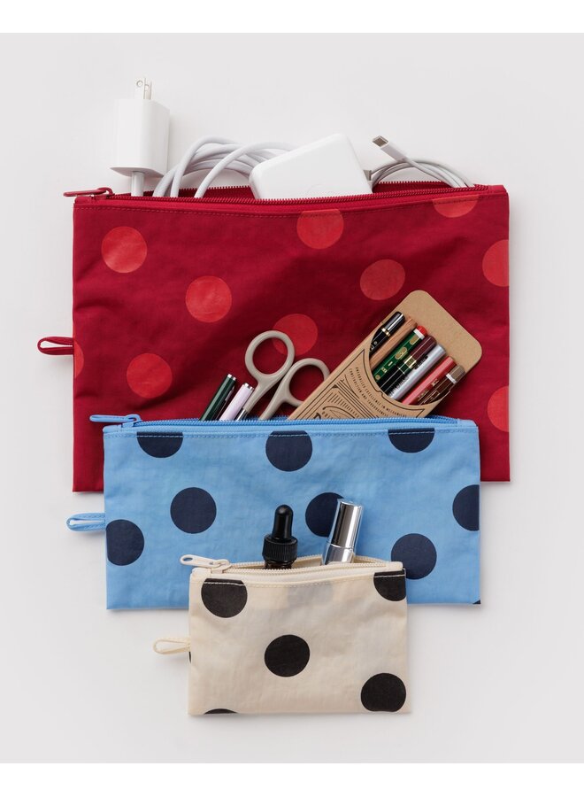 Flat Pouch Set - Polka Dot Mix
