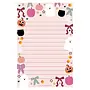 Halloween & Coquette Bows 4x6 Lined Notepad