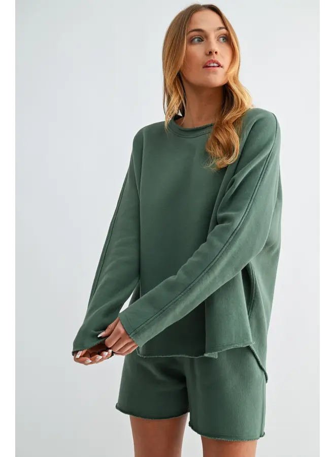 Malibu Heritage Long Sleeve Top-Eldergreen