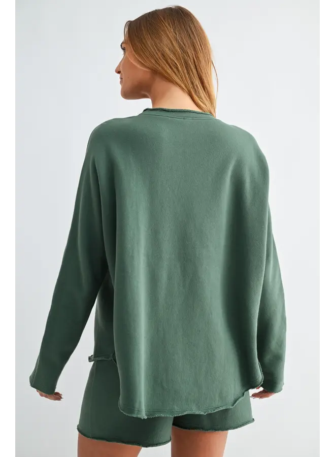 Malibu Heritage Long Sleeve Top-Eldergreen