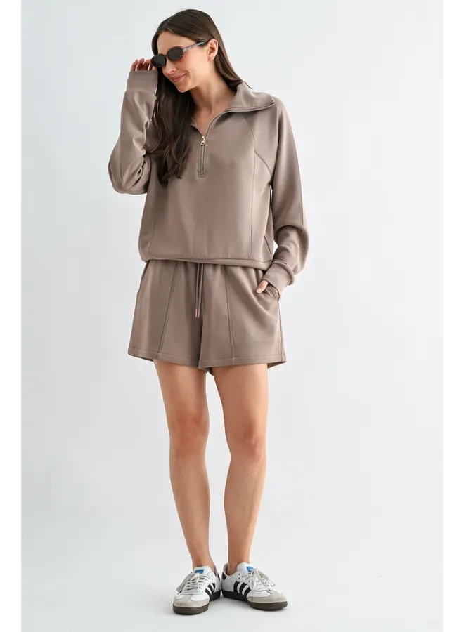 Laguna Luxe Lounge Shorts-Silken Taupe