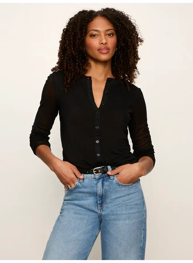 Mesh Long Sleeve Cardi-