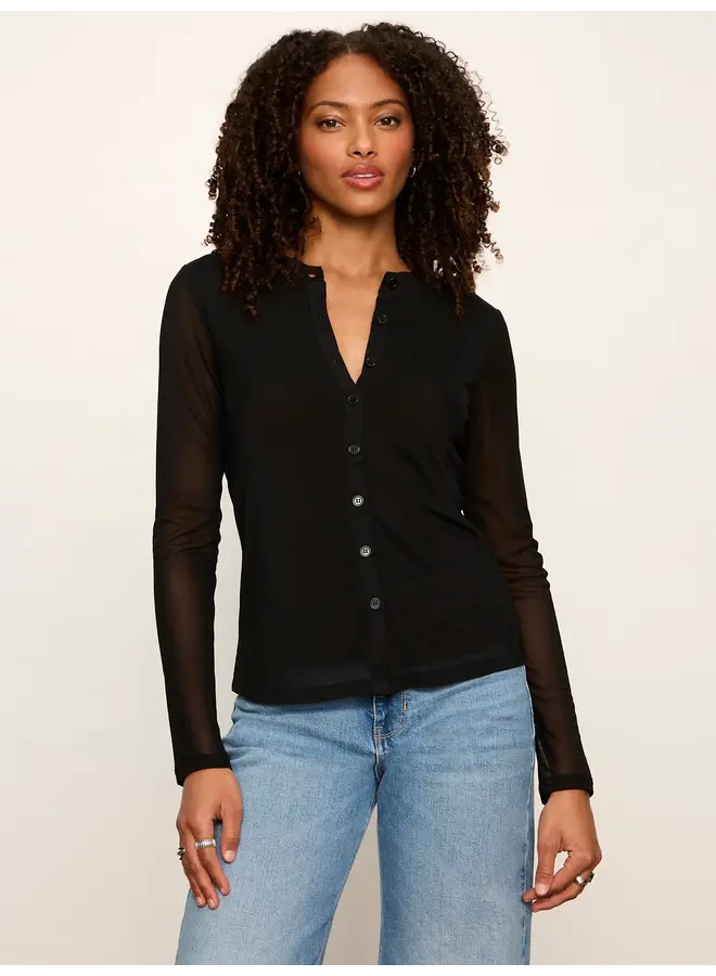 Mesh Long Sleeve Cardi-