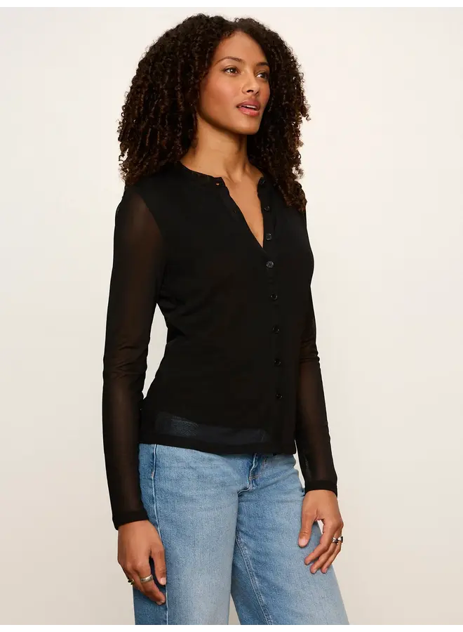 Mesh Long Sleeve Cardi-