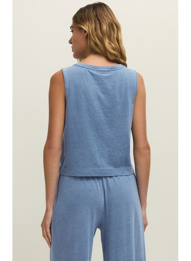 Sloane  V-Neck Denim Tank