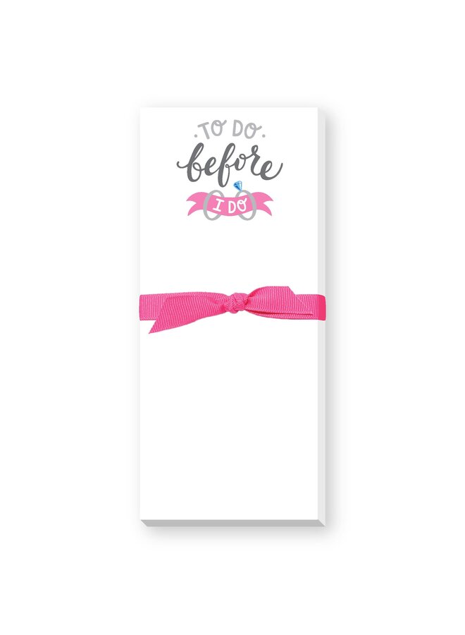To Do Before I Do Skinny Notepad