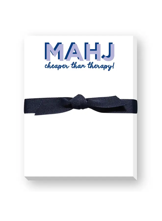 Mahj - Cheaper Than Therapy Mini Notepad