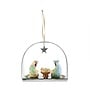 Patience Brewster Silver Nativity Holy Family Ornament