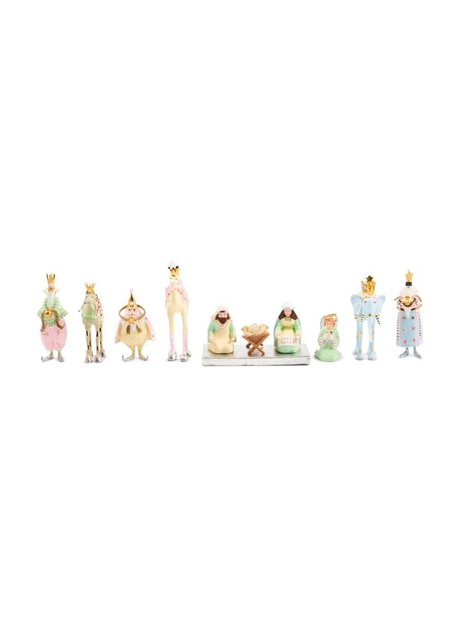 Patience Brewster Silver Nativity Mini Figures Set