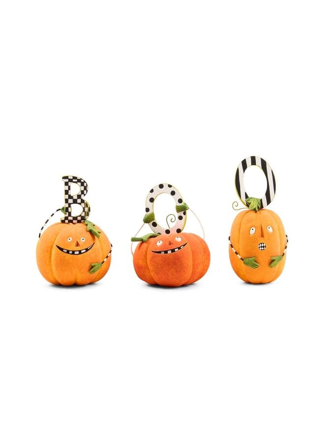 Patience Brewster BOO Pumpkin Letter Set