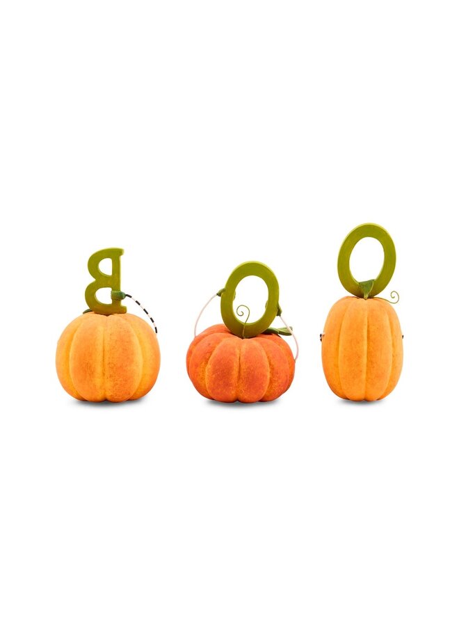 Patience Brewster BOO Pumpkin Letter Set