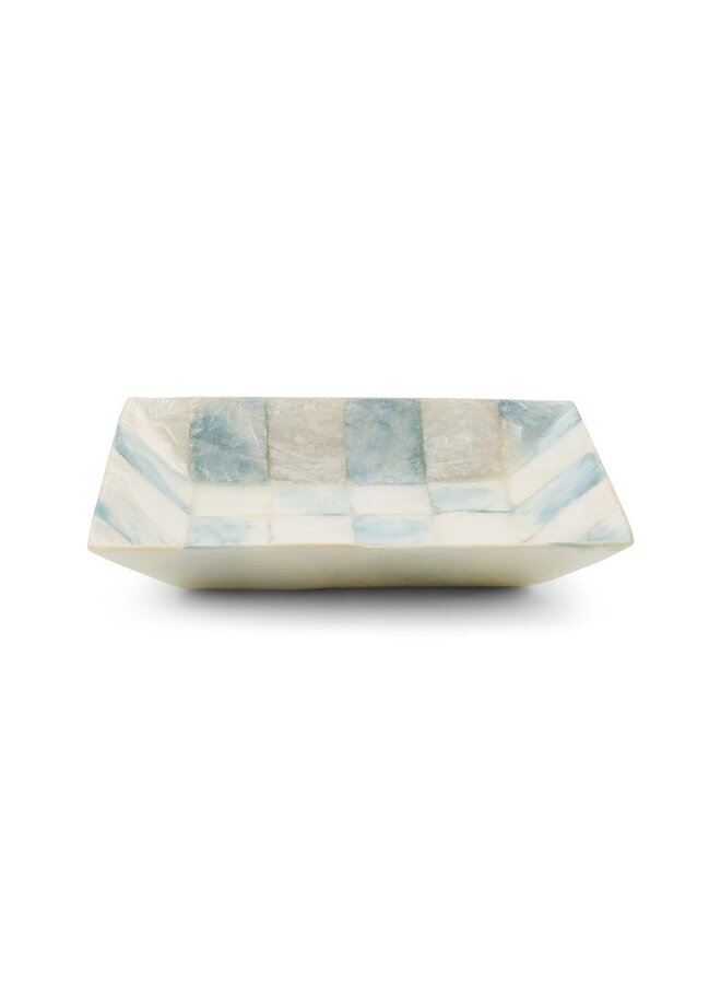 Sky Check Capiz Soap Dish