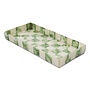 Sage Check Capiz Vanity Tray
