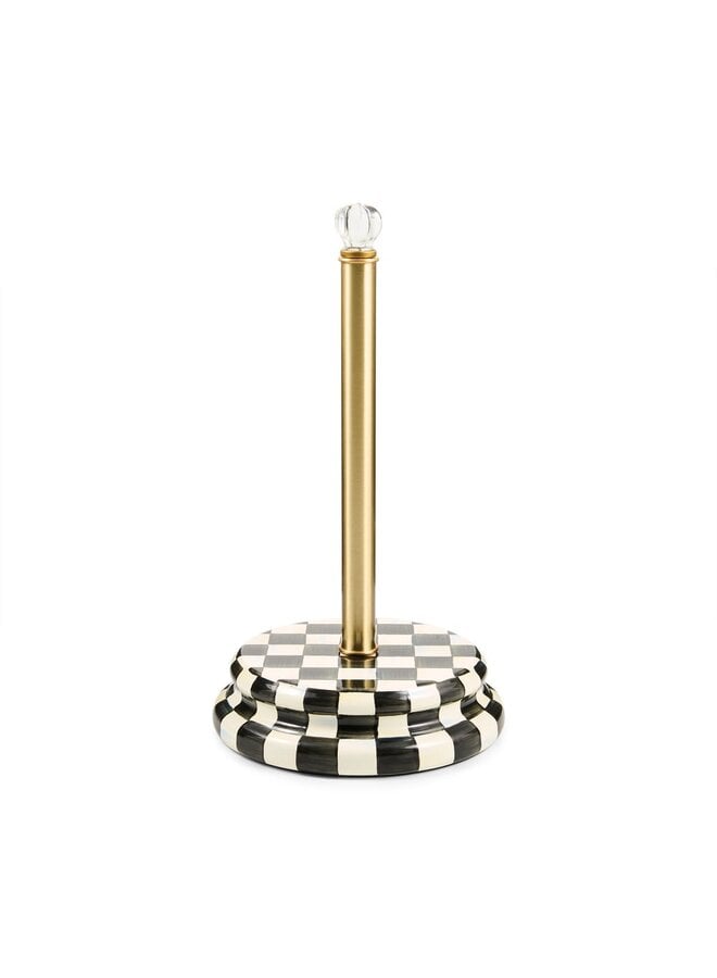 Courtly Check Paper Towel Holder