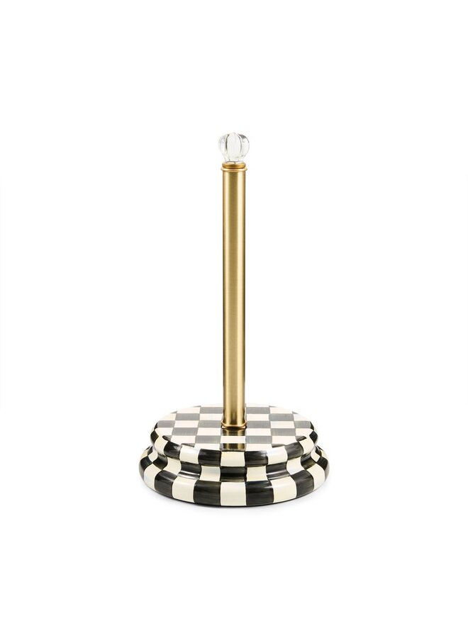 Courtly Check Paper Towel Holder