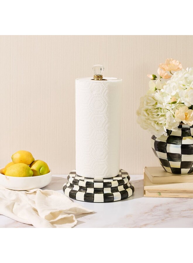 Courtly Check Paper Towel Holder
