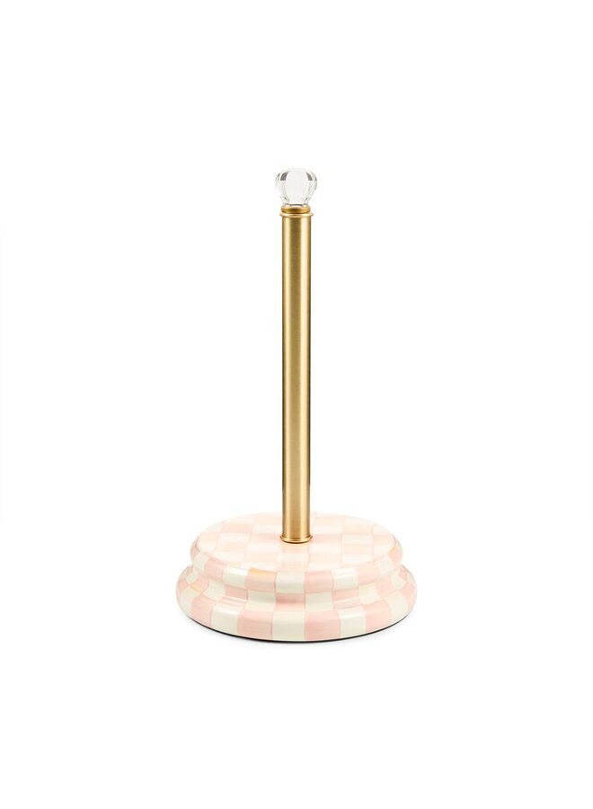Rosy Check Paper Towel Holder