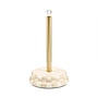 Mocha Check Paper Towel Holder