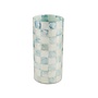 Sky Check Capiz Small Vase