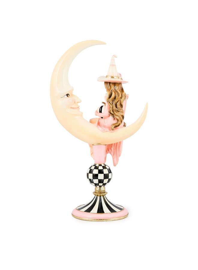 Hocus Pocus Witch on Moon Figurine