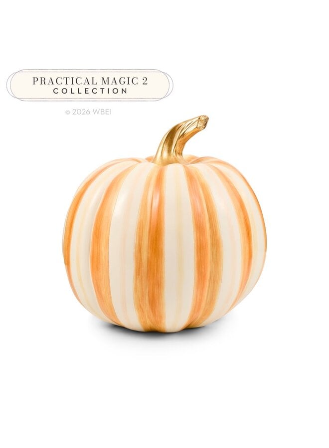 Amber Stripe Medium Pumpkin