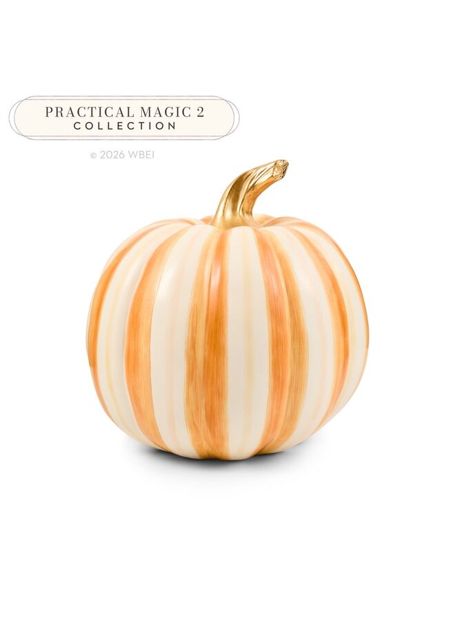 Amber Stripe Medium Pumpkin