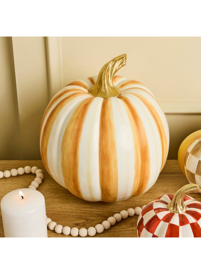 Amber Stripe Medium Pumpkin