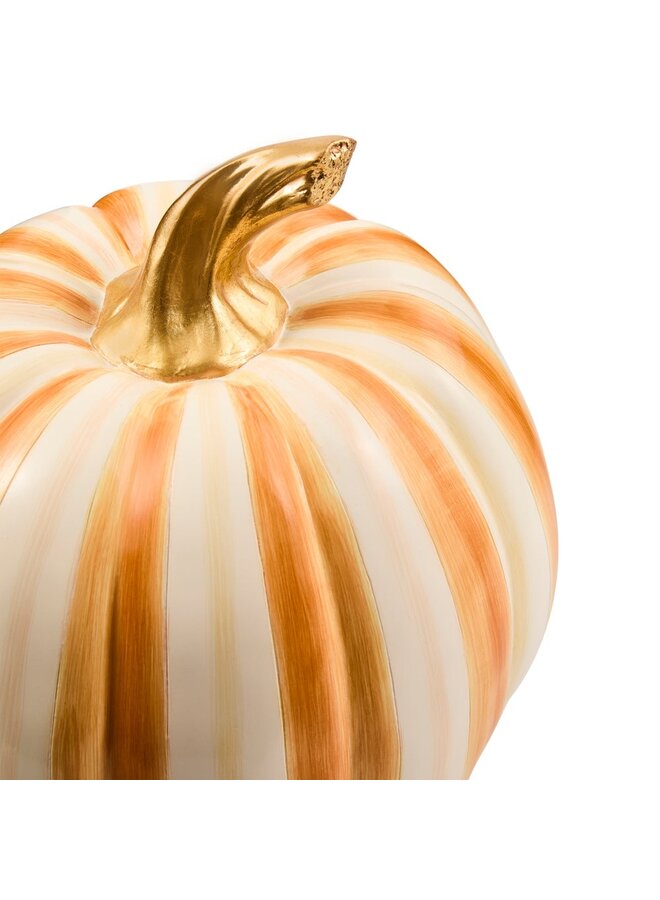 Amber Stripe Medium Pumpkin