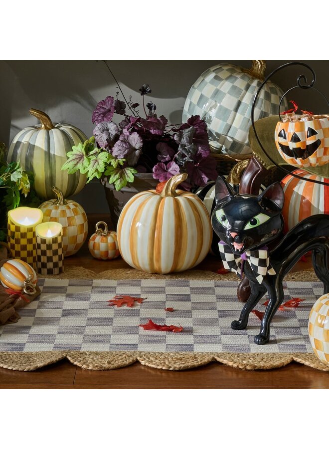 Amber Stripe Medium Pumpkin