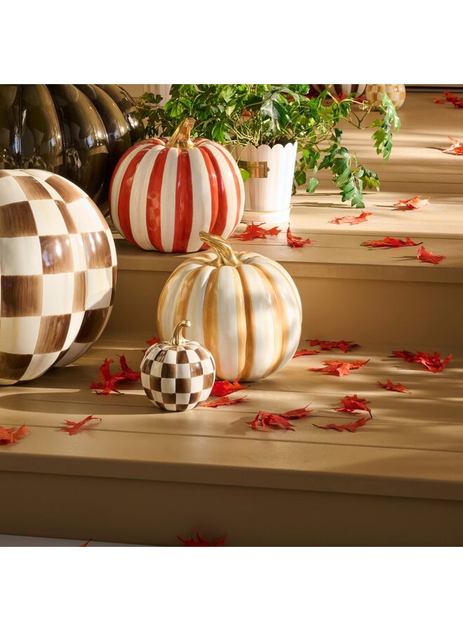 Amber Stripe Medium Pumpkin