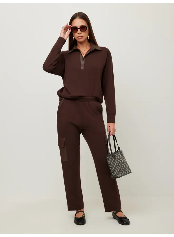 Rachel Contrast Collar Top-