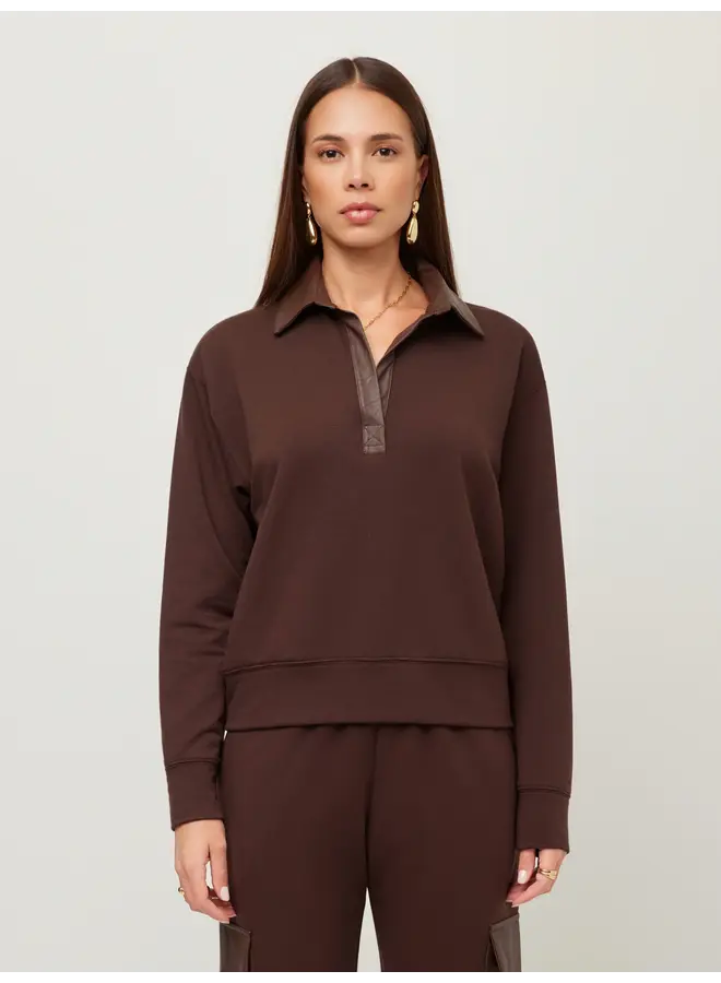 Rachel Contrast Collar Top-