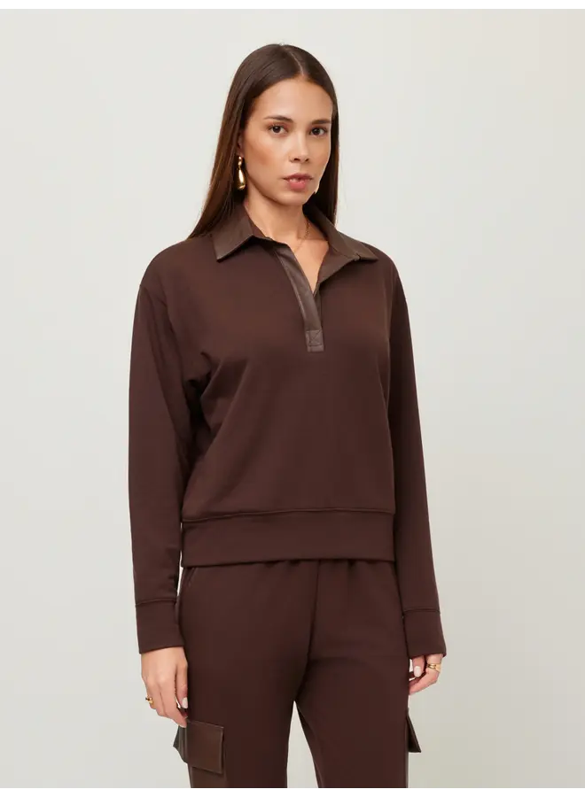 Rachel Contrast Collar Top-