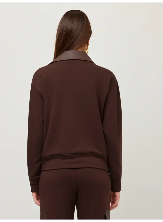 Rachel Contrast Collar Top-