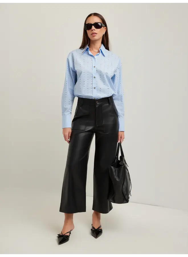 Lisa Embellished Button Up Top-