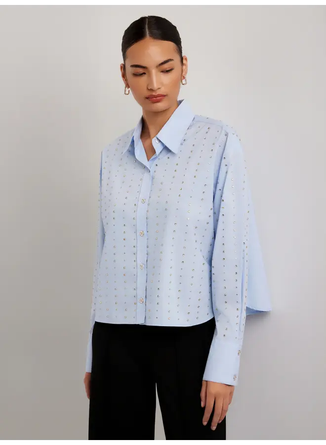 Lisa Embellished Button Up Top-