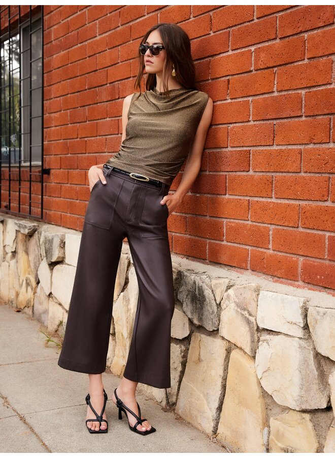 Paige Sleeveless Shirred Top-