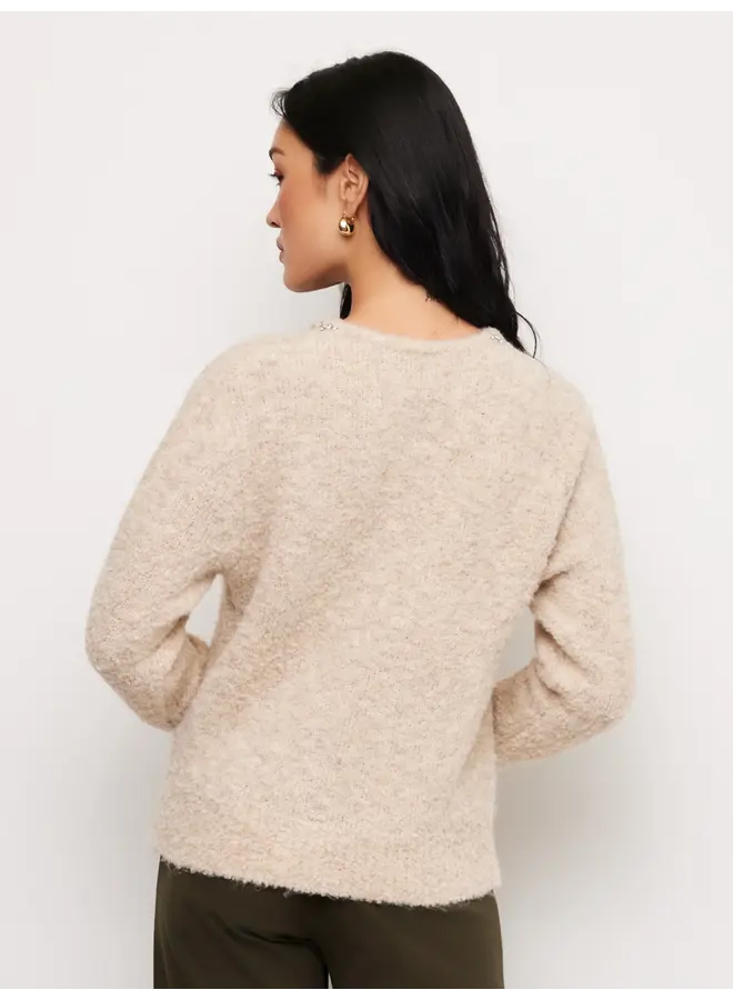 Ash Embellished V Neck Sweater-
