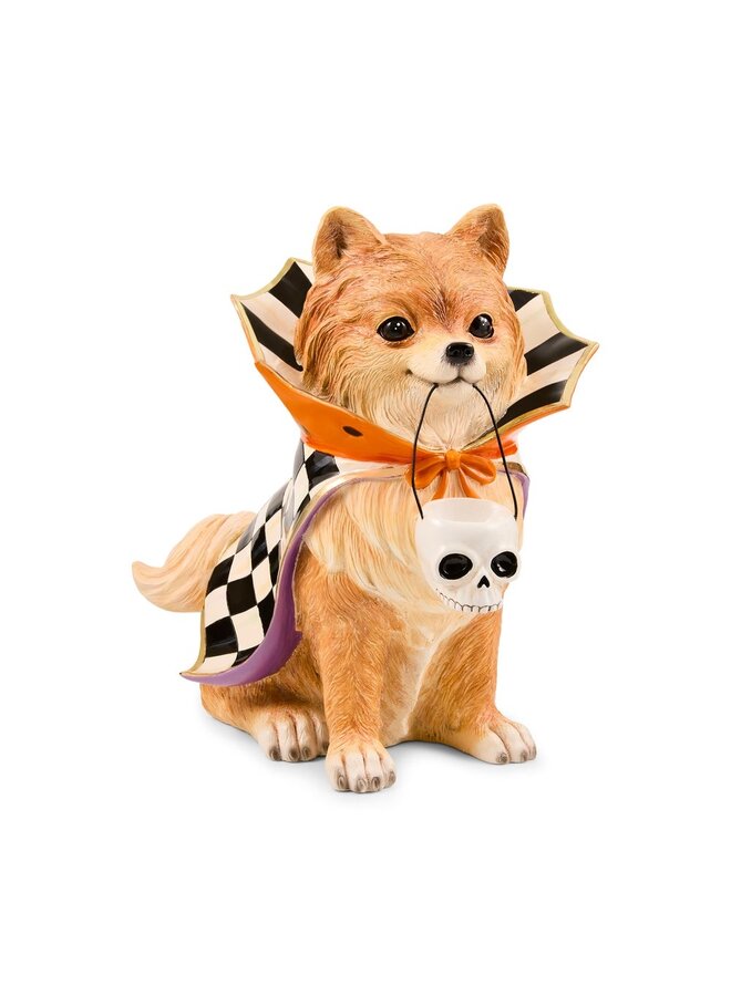 Trick or Treat Pomeranian Dog Figurine