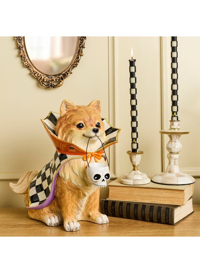 Trick or Treat Pomeranian Dog Figurine