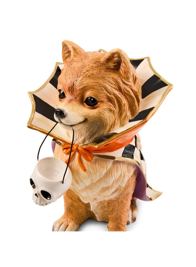 Trick or Treat Pomeranian Dog Figurine