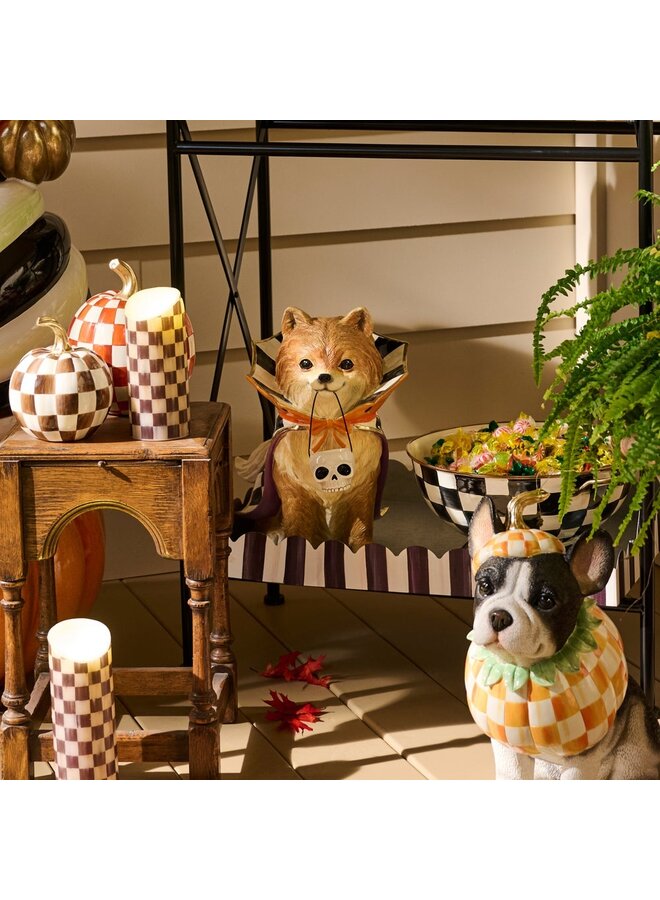 Trick or Treat Pomeranian Dog Figurine